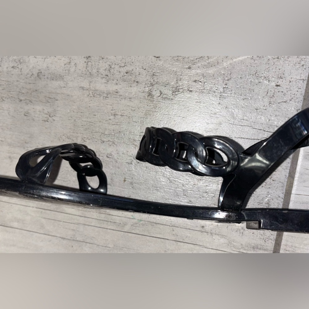 Olivia Miller Givenchy Look Alike Tonnara Chain Detail Jelly Sandals EU 38 US 9 - Picture 10 of 12